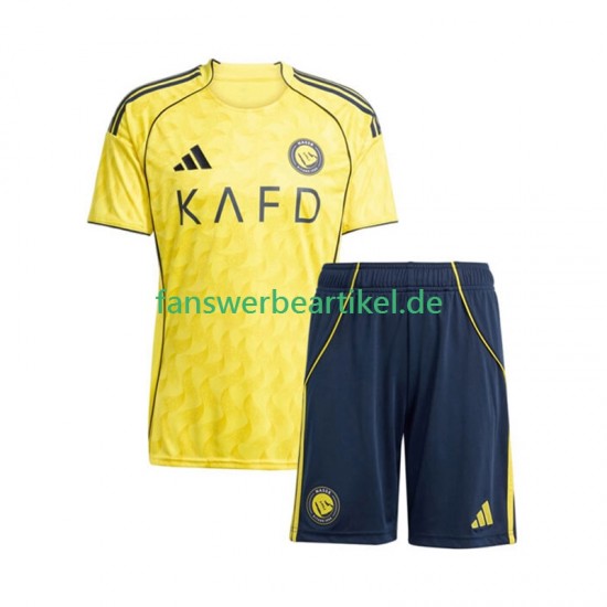 Al Nassr Trikot Kinder Heimausrüstung 2025-2026 Kurzarm