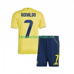 Al Nassr Cristiano Ronaldo 7 Trikot Kinder Heimausrüstung 2025-2026 Kurzarm