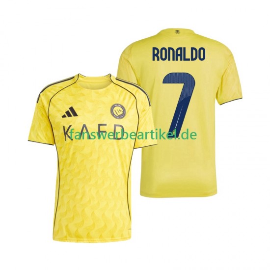 Al Nassr Cristiano Ronaldo 7 Trikot Herren Heimausrüstung 2025-2026 Kurzarm