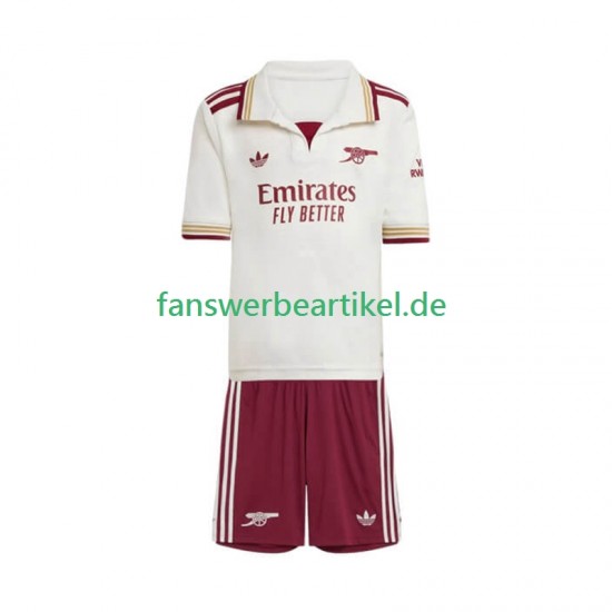 Trikot Arsenal Kinder Ausweich ausrüstung 2025-2026 Kurzarm