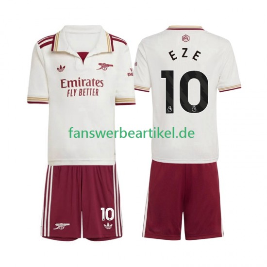 Eberechi Eze 10 Trikot Arsenal Kinder Ausweich ausrüstung 2025-2026 Kurzarm