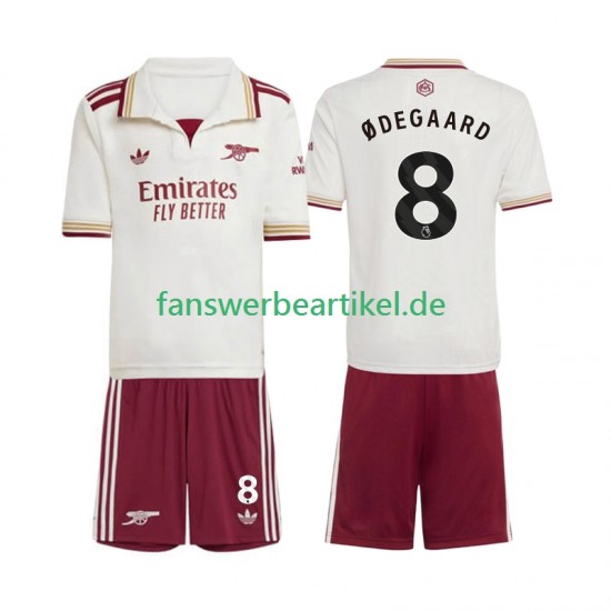 Martin Odegaard 8 Trikot Arsenal Kinder Ausweich ausrüstung 2025-2026 Kurzarm
