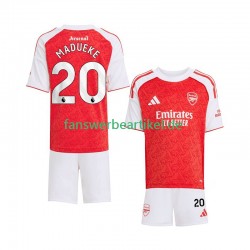 Noni Madueke 20 Trikot Arsenal Kinder Heimausrüstung 2025-2026 Kurzarm