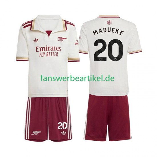 Noni Madueke 20 Trikot Arsenal Kinder Ausweich ausrüstung 2025-2026 Kurzarm