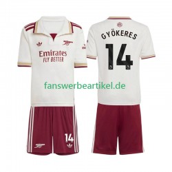 Viktor Gyokeres 14 Trikot Arsenal Kinder Ausweich ausrüstung 2025-2026 Kurzarm