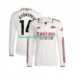 Viktor Gyokeres 14 Trikot Arsenal Herren Ausweich ausrüstung 2025-2026 Langarm