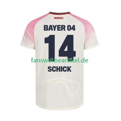Patrik Schick 14 Trikot Bayer 04 Leverkusen Herren Auswärtsausrüstung 2025-2026 Kurzarm