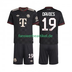 Alphonso Davies 19 Trikot FC Bayern München Kinder Ausweich ausrüstung 2025-2026 Kurzarm
