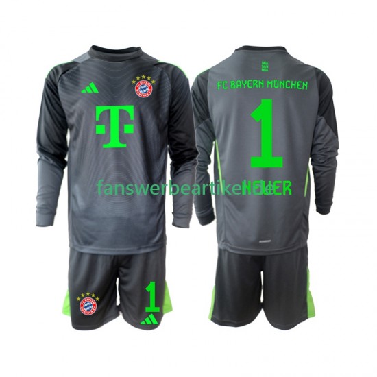 Neuer 1 Torwart Trikot FC Bayern München Kinder Auswärtsausrüstung 2025-2026 Langarm