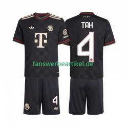 Jonathan Tah 4 Trikot FC Bayern München Kinder Ausweich ausrüstung 2025-2026 Kurzarm