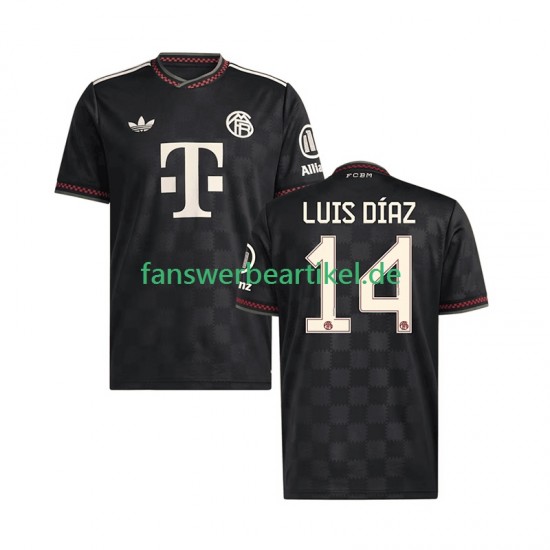 Luis Diaz 14 Trikot FC Bayern München Herren Ausweich ausrüstung 2025-2026 Kurzarm