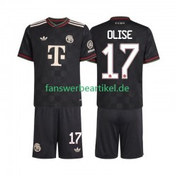 Michael Olise 17 Trikot FC Bayern München Kinder Ausweich ausrüstung 2025-2026 Kurzarm