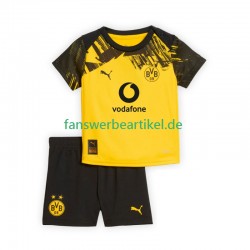 Trikot Borussia Dortmund Kinder Heimausrüstung 2025-2026 Kurzarm