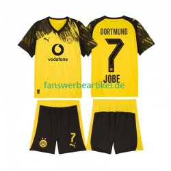 Jobe Bellingham 7 Trikot Borussia Dortmund Kinder Heimausrüstung 2025-2026 Kurzarm