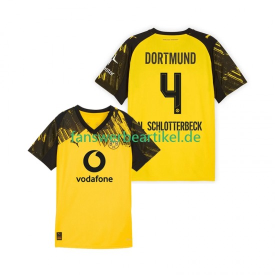 Nico Schlotterbeck 4 Trikot Borussia Dortmund Herren Heimausrüstung 2025-2026 Kurzarm