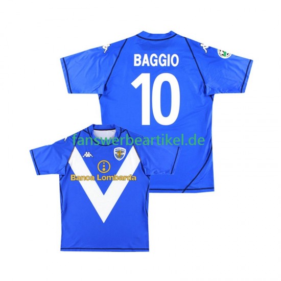 Brescia Calcio Baggio 10 Retro 2003 Trikot Herren Heimausrüstung 2004 Kurzarm