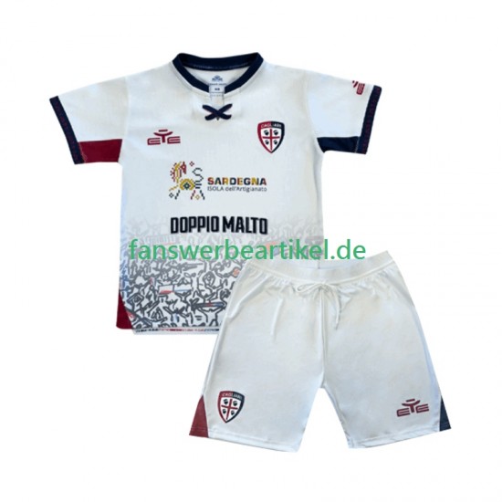 Trikot Cagliari Kinder Auswärtsausrüstung 2025-2026 Kurzarm
