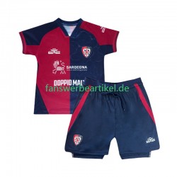 Trikot Cagliari Kinder Heimausrüstung 2025-2026 Kurzarm
