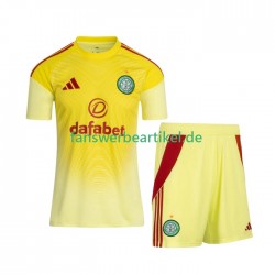 FC Torwart Trikot Celtic Glasgow Kinder Heimausrüstung 2025-2026 Kurzarm