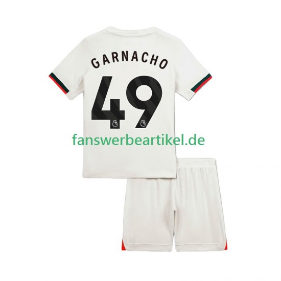 Alejandro Garnacho 49 Trikot Chelsea Kinder Auswärtsausrüstung 2025-2026 Kurzarm