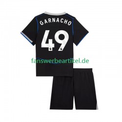 Alejandro Garnacho 49 Trikot Chelsea Kinder Ausweich ausrüstung 2025-2026 Kurzarm