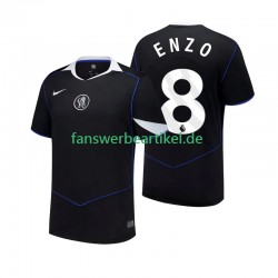 Enzo Fernandez 8 Trikot Chelsea Herren Ausweich ausrüstung 2025-2026 Kurzarm