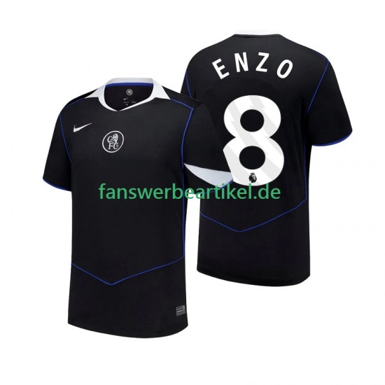 Enzo Fernandez 8 Trikot Chelsea Herren Ausweich ausrüstung 2025-2026 Kurzarm