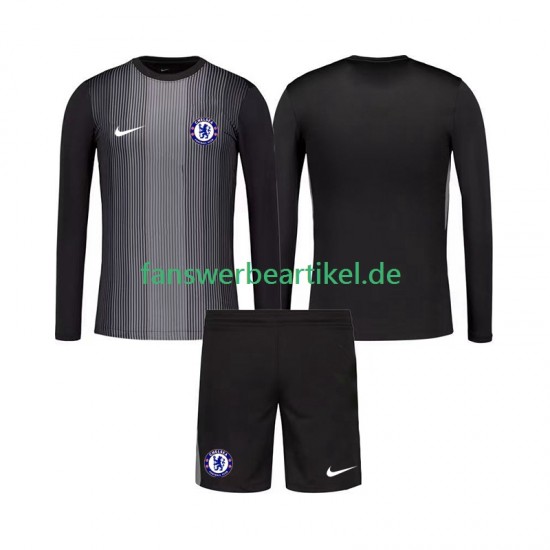 Torwart Trikot Chelsea Kinder Heimausrüstung 2025-2026 Langarm