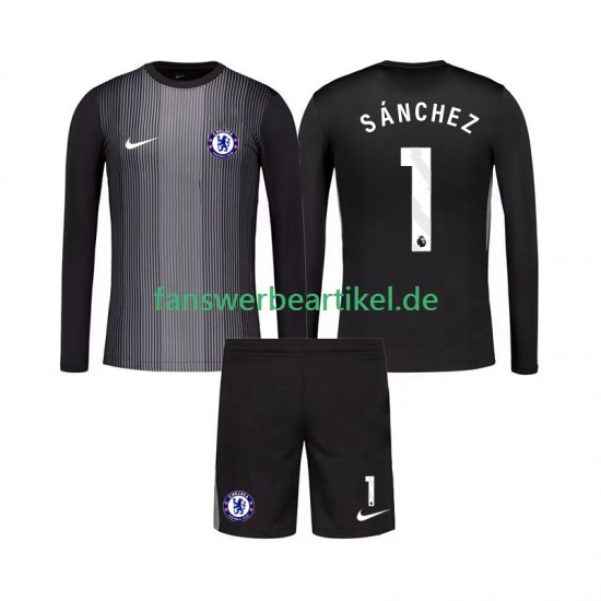 Robert Sanchez 1 Torwart Trikot Chelsea Kinder Heimausrüstung 2025-2026 Langarm