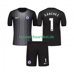 Robert Sanchez 1 Torwart Trikot Chelsea Kinder Heimausrüstung 2025-2026 Kurzarm