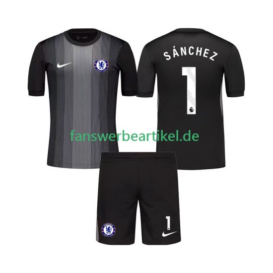 Robert Sanchez 1 Torwart Trikot Chelsea Kinder Heimausrüstung 2025-2026 Kurzarm