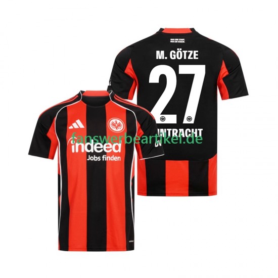 Mario Gotze 27 Trikot Eintracht Frankfurt Herren Heimausrüstung 2025-2026 Kurzarm