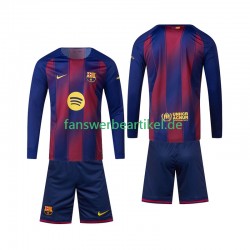 Trikot FC Barcelona Kinder Heimausrüstung 2025-2026 Langarm