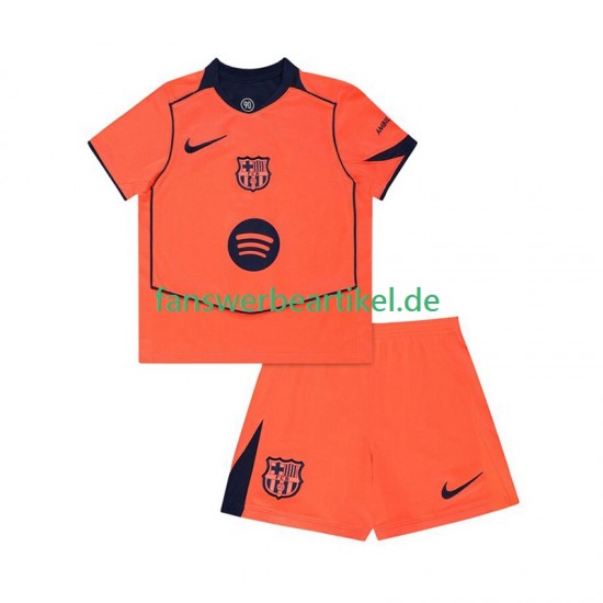 Trikot FC Barcelona Kinder Ausweich ausrüstung 2025-2026 Kurzarm
