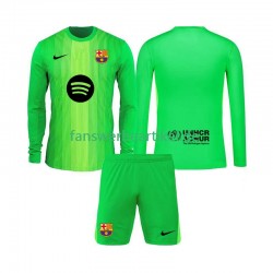 Torwart Trikot FC Barcelona Kinder Heimausrüstung 2025-2026 Langarm
