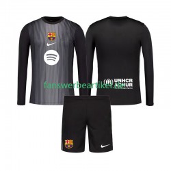 Torwart Trikot FC Barcelona Kinder Ausweich ausrüstung 2025-2026 Langarm