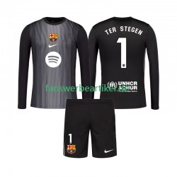 Ter Stegen 1 Torwart Trikot FC Barcelona Kinder Ausweich ausrüstung 2025-2026 Langarm