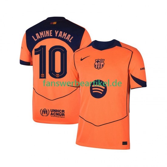 Lamine Yamal 10 UCL Trikot FC Barcelona Herren Ausweich ausrüstung 2025-2026 Kurzarm