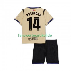 Marcus Rashford 14 UCL Trikot FC Barcelona Kinder Auswärtsausrüstung 2025-2026 Kurzarm