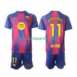 Raphinha 11 Trikot FC Barcelona Kinder Heimausrüstung 2025-2026 Kurzarm