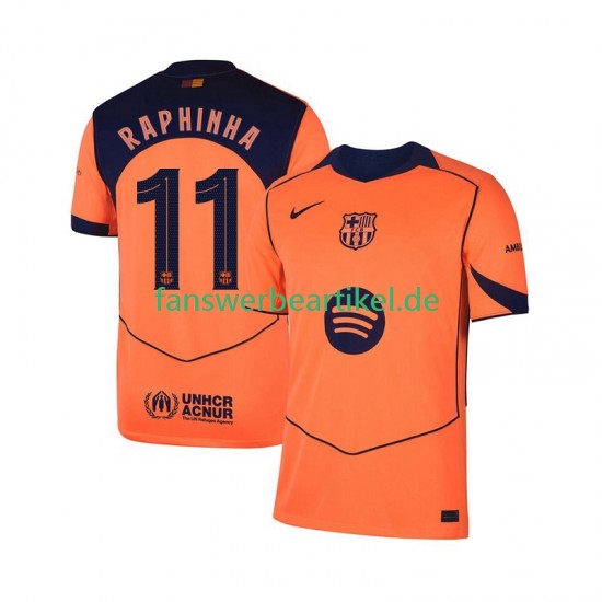Raphinha 11 Champions League Trikot FC Barcelona Herren Ausweich ausrüstung 2025-2026 Kurzarm