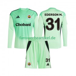 Fenerbahce Ederson Moraes 31 Torwart Trikot Kinder Auswärtsausrüstung 2025-2026 Langarm
