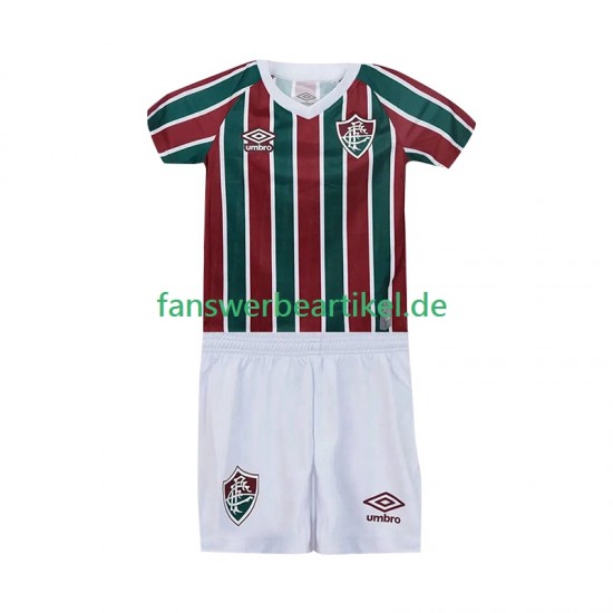 Trikot Fluminense Kinder Heimausrüstung 2025-2026 Kurzarm