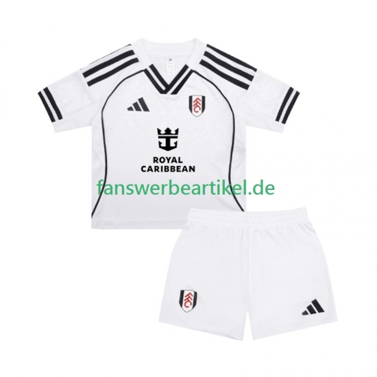 Trikot Fulham Kinder Heimausrüstung 2025-2026 Kurzarm