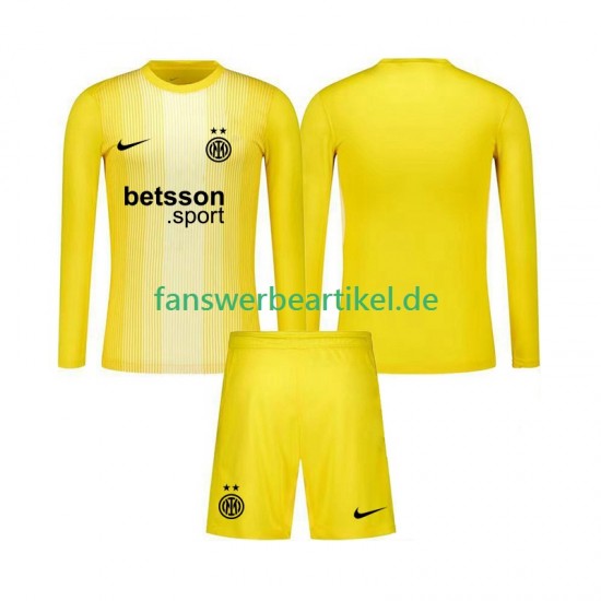 Torwart Trikot Inter Mailand Kinder Auswärtsausrüstung 2025-2026 Langarm