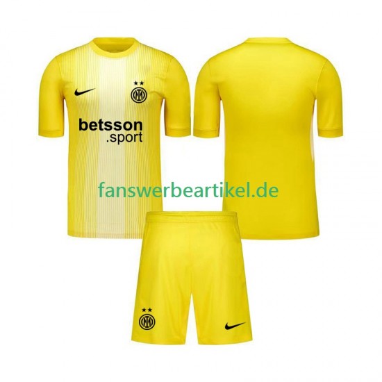 Torwart Trikot Inter Mailand Kinder Auswärtsausrüstung 2025-2026 Kurzarm