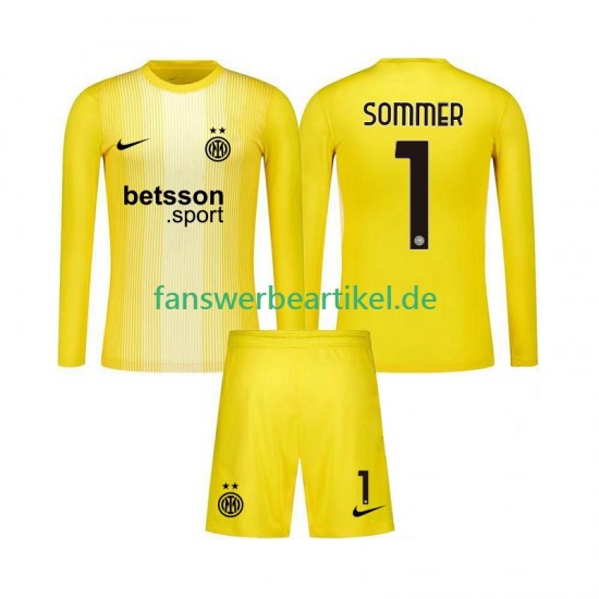 Yann Sommer 1 Torwart Trikot Inter Mailand Kinder Auswärtsausrüstung 2025-2026 Langarm