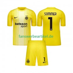 Yann Sommer 1 Torwart Trikot Inter Mailand Kinder Auswärtsausrüstung 2025-2026 Kurzarm