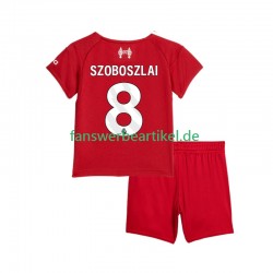 Dominik Szoboszlai 8 Trikot Liverpool Kinder Heimausrüstung 2025-2026 Kurzarm