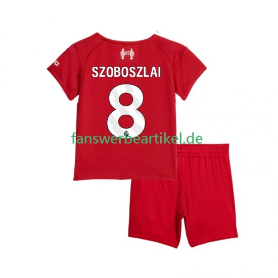 Dominik Szoboszlai 8 Trikot Liverpool Kinder Heimausrüstung 2025-2026 Kurzarm